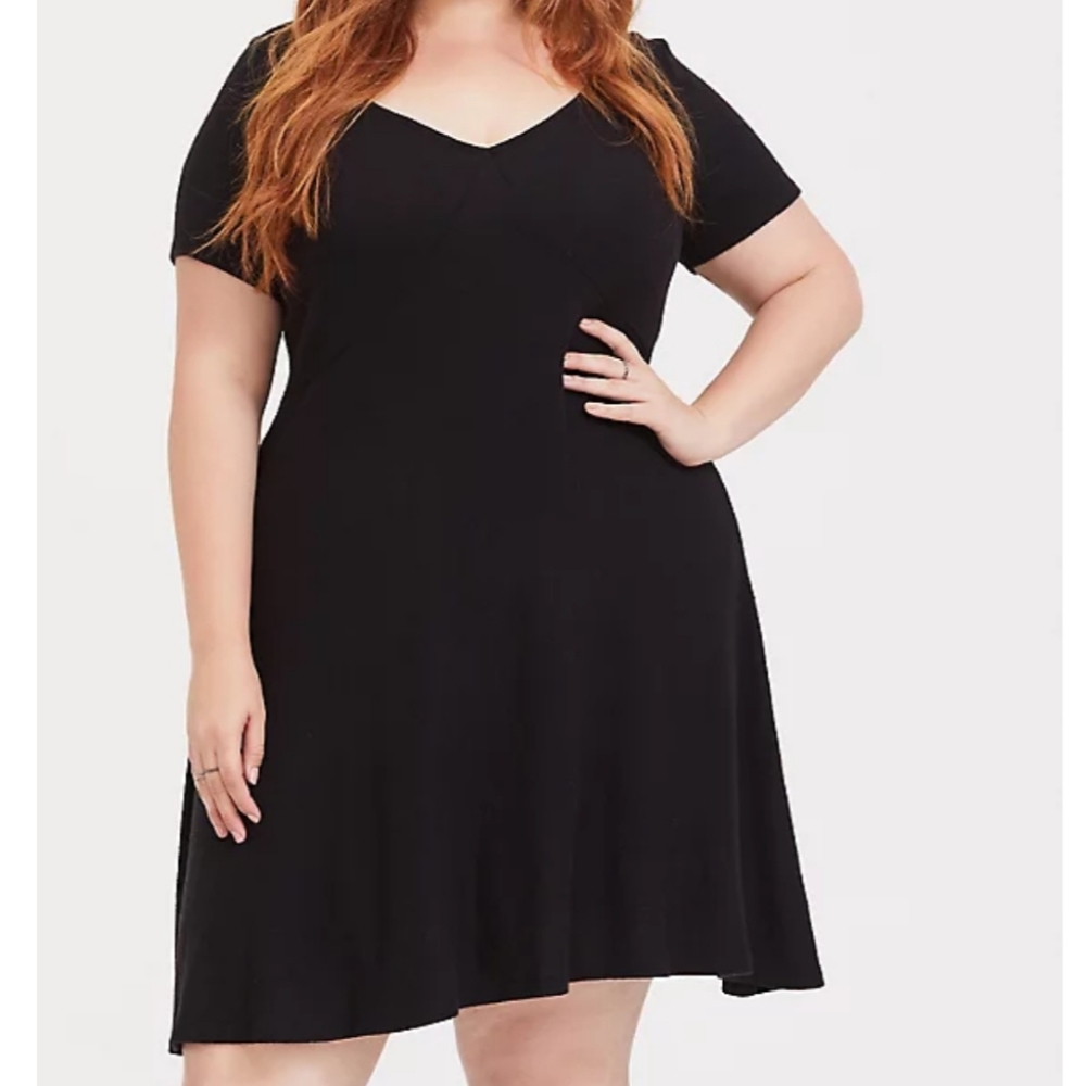 Torrid Super Soft V-Neck Skater Dress